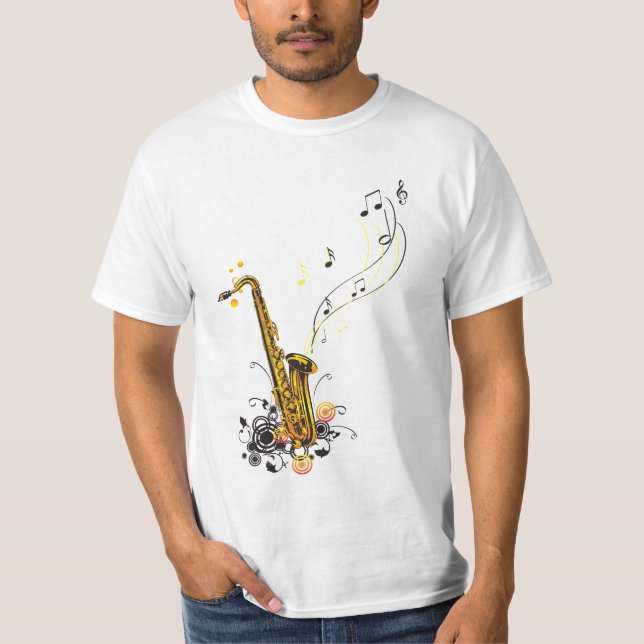 Saxophon T-Shirt (Vorderseite)