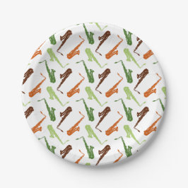Saxophon Themed Pappteller