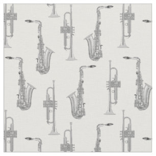 Saxophon Trumpet Musician Jazz Music Stoff