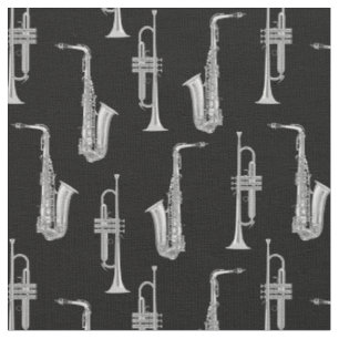 Saxophon Trumpet Musician Jazz Music Stoff
