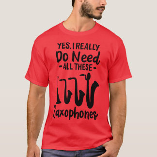 Saxophon Typen 2 T-Shirt