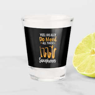 Saxophon-Typen Schnapsglas