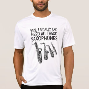 Saxophon-Typen T-Shirt