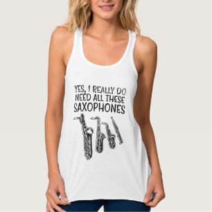 Saxophon-Typen Tank Top
