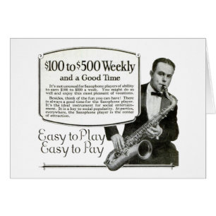Saxophon Vintage Ad
