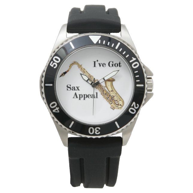 Saxophon Watch Armbanduhr (Vorderseite)