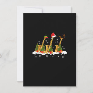 Saxophon Weihnachtsbeleuchtung Süßes Instrument X Einladung