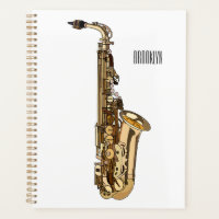 Saxophone Cartoon Illustration