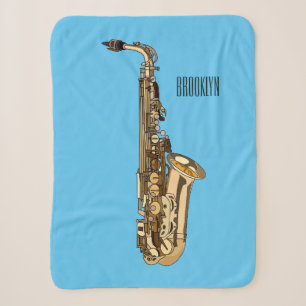 Saxophone Cartoon Illustration Sherpadecke