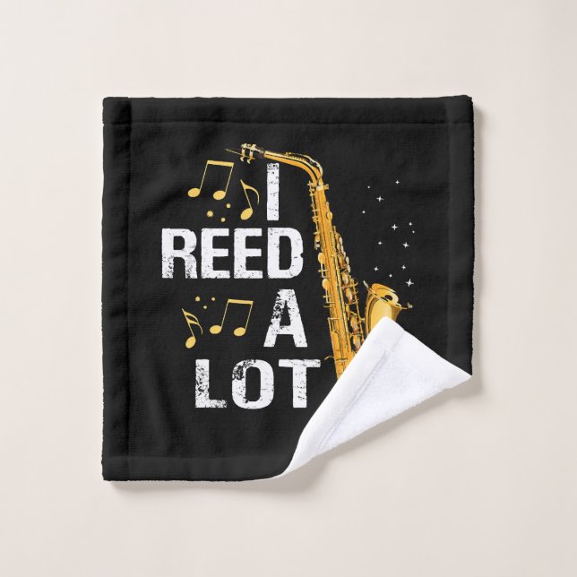 Saxophone drôle (Gant de toilette)