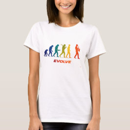 Saxophone Evolution Silhouette Music Design T-Shirt