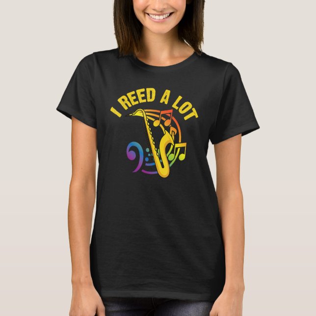 Saxophone For Men Women Reed Instrument  1 T-Shirt (Vorderseite)