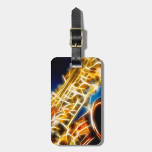 Saxophone-Fraktal Gepäckanhänger