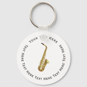 Saxophone Instrument Schlüsselanhänger