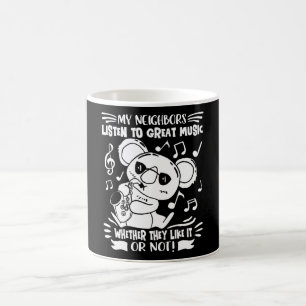 Saxophone Koala Jazz Saxophone Player Kaffeetasse