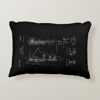 Saxophone"Kreideart" Patent-Zeichnen Zierkissen