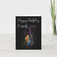 Saxophone Music Lover Birthday