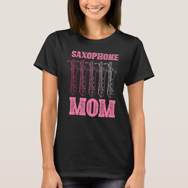 Saxophone Music Musical Instrument Musician Spaß T-Shirt (Vorderseite)