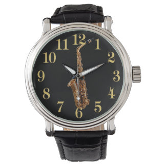 Saxophone Music-Themed Musician's Geschenk Armbanduhr