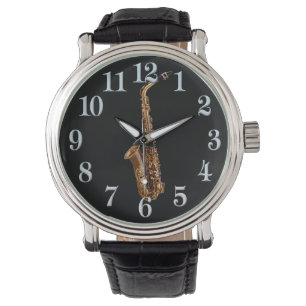 Saxophone Music-Themed Musician's Geschenk Armbanduhr