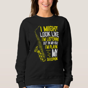 Saxophone Spieler Saxophon spielen Sweatshirt