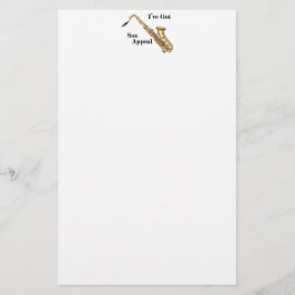 Saxophone Stationery Briefpapier