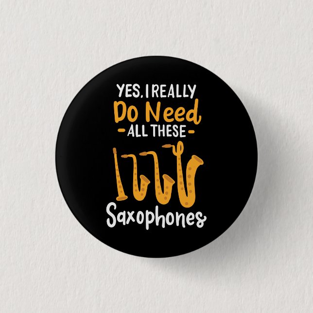 Saxophone Types Button (Vorderseite)