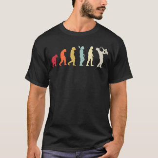 Saxophonist Evolution Jazz-Musiker Saxophonspieler T-Shirt
