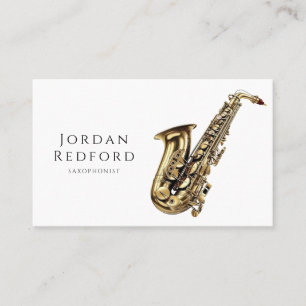 Saxophonist Musician Music Teacher Visitenkarte