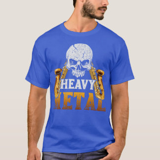 Saxophonist Schwermetall T-Shirt