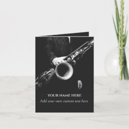 Saxophonkunst für Saxophonist personalisiert Einladung