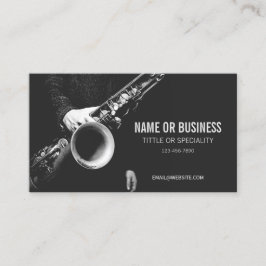 Saxophonkunst für Saxophonist Visitenkarte