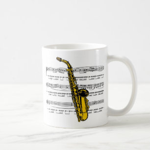 Saxophonmusical 13 B Kaffeetasse