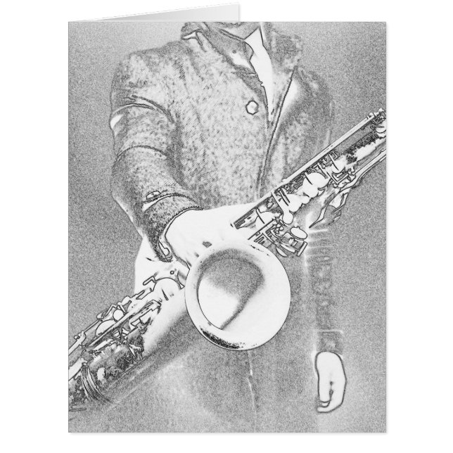 Saxophonspieler (Vorderseite)