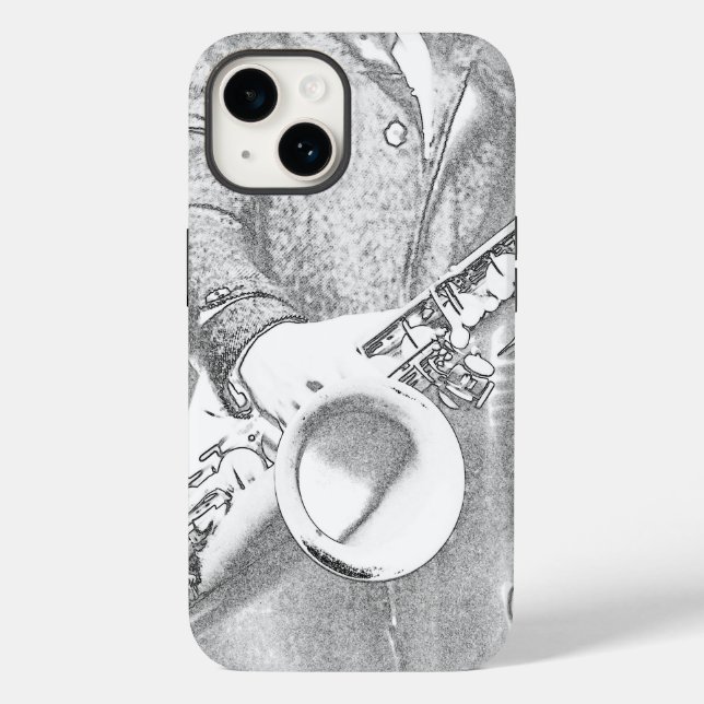Saxophonspieler Case-Mate iPhone 14 Hülle (Rückseite)