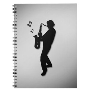 Saxophonspieler Notizblock