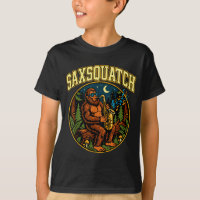 Saxsquatch Bigfoot Saxophonspieler Jazz Musik Hum