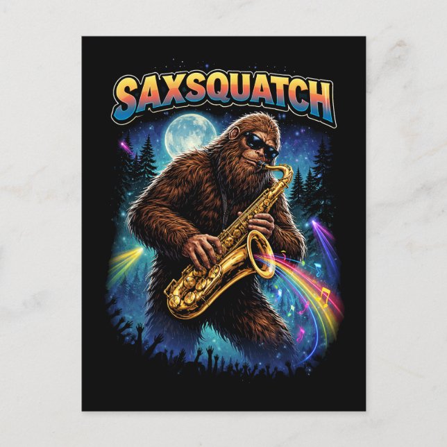 Saxsquatch Postkarte (Vorderseite)