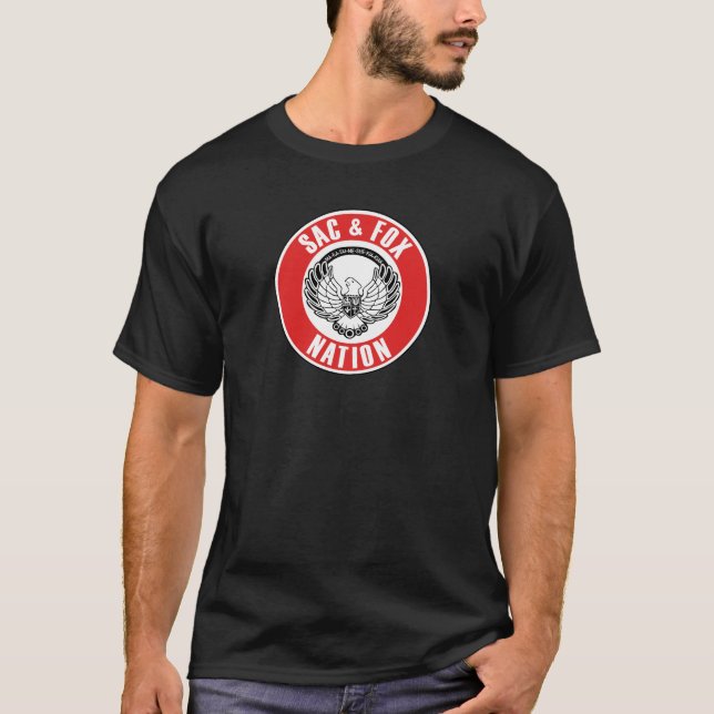 Saxx-Fahne US-amerikanisches Ethiksymbol T-Shirt (Vorderseite)