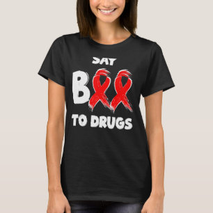 Say BOO zu Drogen Halloween Oktober Red Ribbon Wee T-Shirt