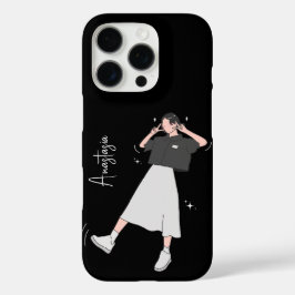 "Say Cheese" Ästhetische Girl individuell anpassba iPhone 16 Pro Hülle