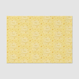 "Say Cheese" Holey Swiss Cheese Customizable Seidenpapier