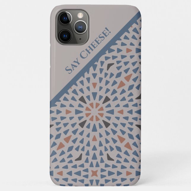 "Say Cheese" mit weichem Bio Farbmuster Case-Mate iPhone Hülle (Rückseite)