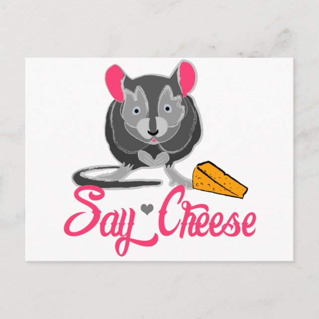 Say Cheese Mouse Postkarte (Vorderseite)