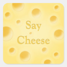 "Say Cheese" Niedlicher, kutomizierbarer Gelbkäse