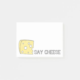 Say Cheese Swiss Wedge Holey Feinschmecker Post-it Klebezettel