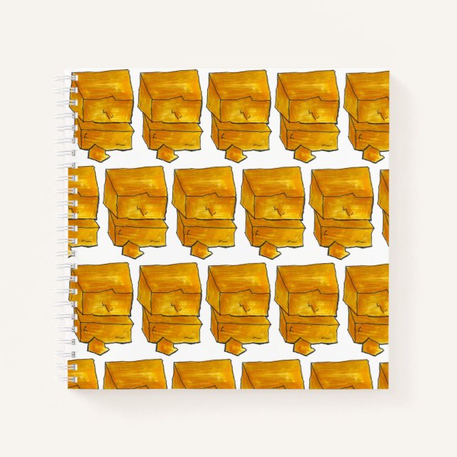 Say Cheese Yellow Cheddar Swiss Cheeses Feinschmec Notizbuch (Vorderseite)