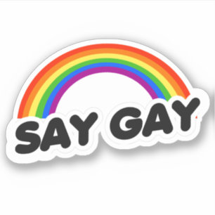 Say Gay Aufkleber