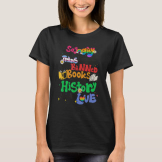 Say Gay Protect Trans Kids Read Banned Book Rainbo T-Shirt