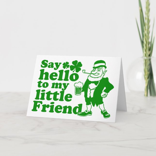 Say Hello To My Little Friend Karte (Vorderseite)